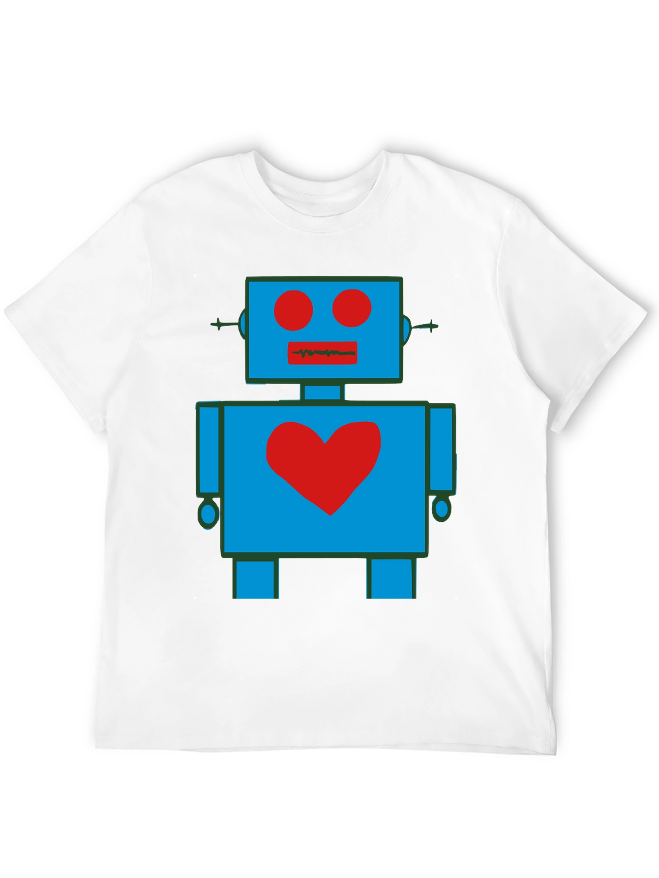 Robot Heart Graphic T-Shirt