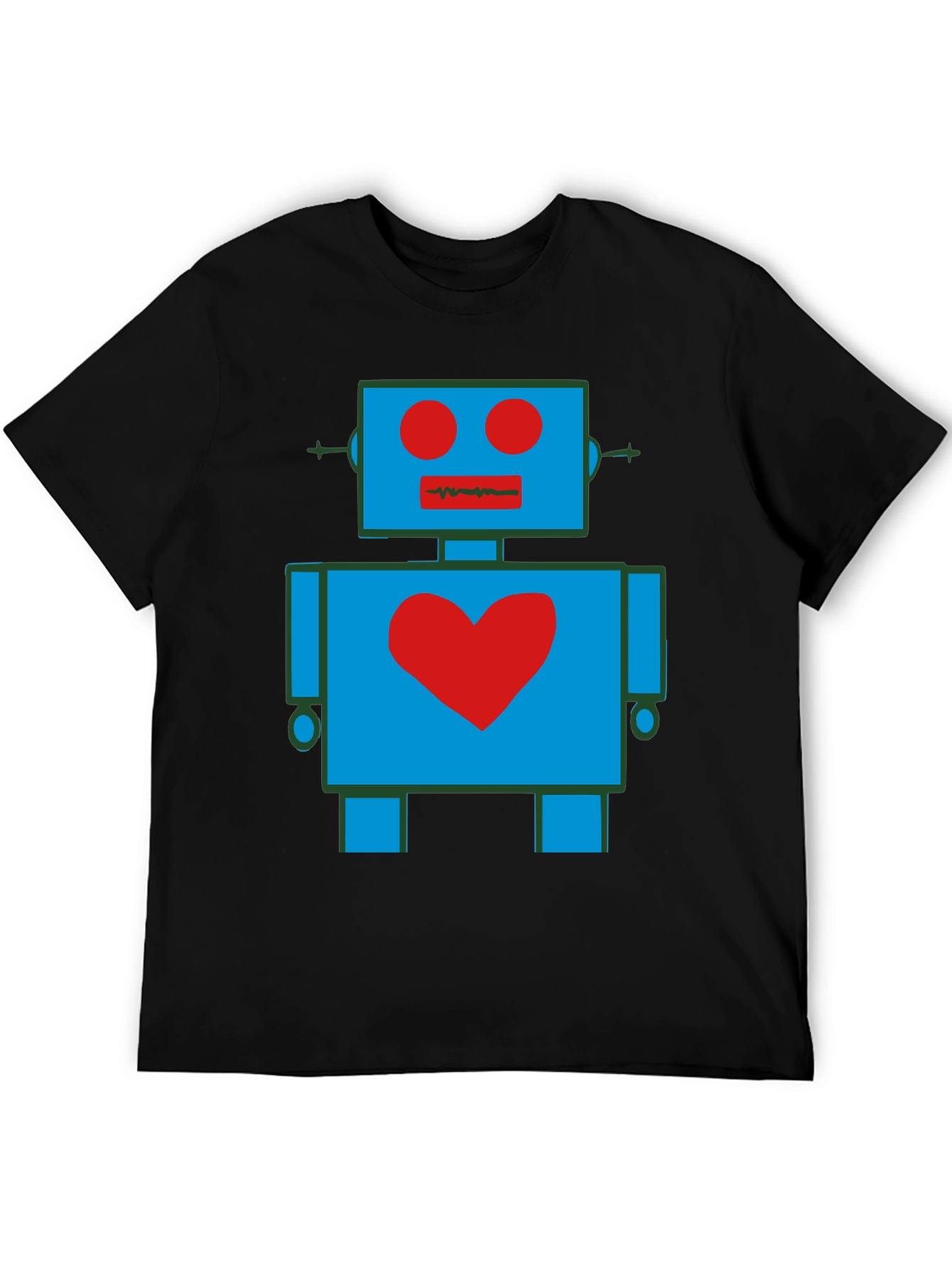 Robot Heart Graphic T-Shirt