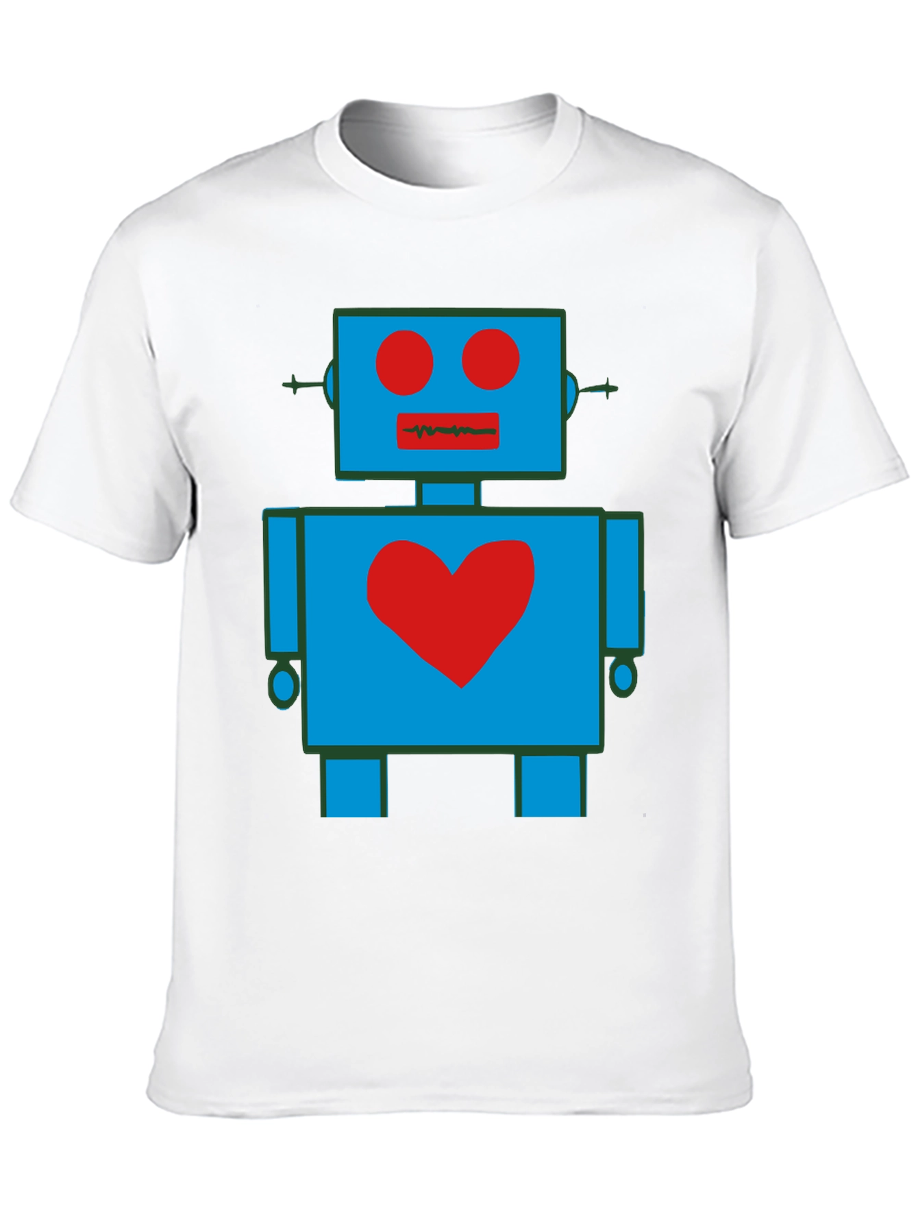 Robot Heart Graphic T-Shirt