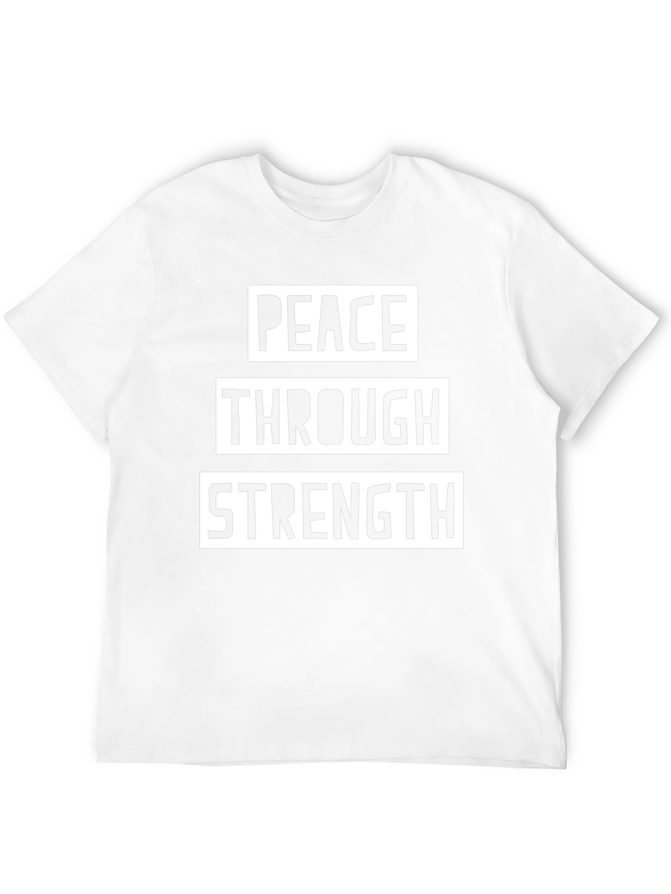 Peace Through Strength Black Graphic Tee