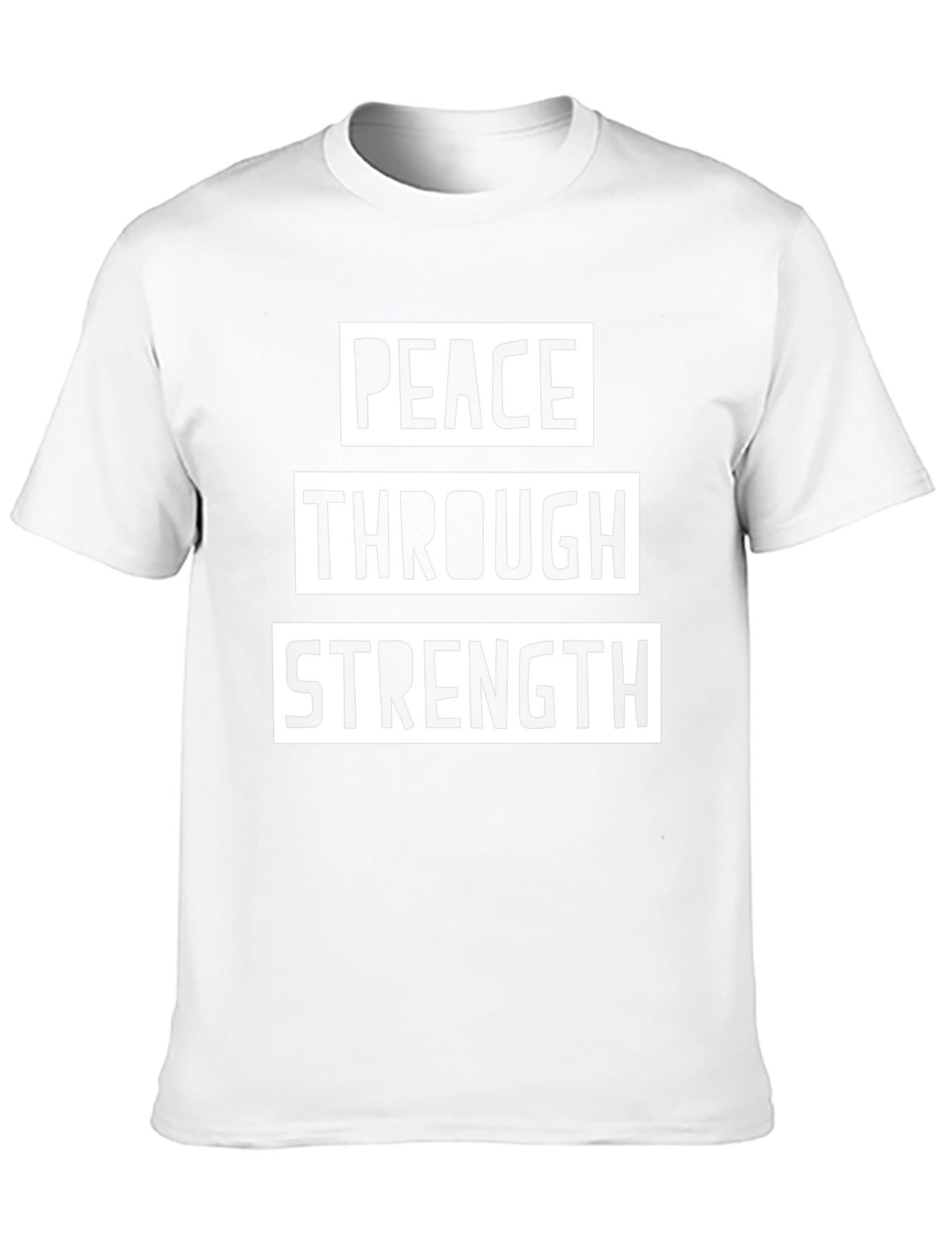Peace Through Strength Black Graphic Tee