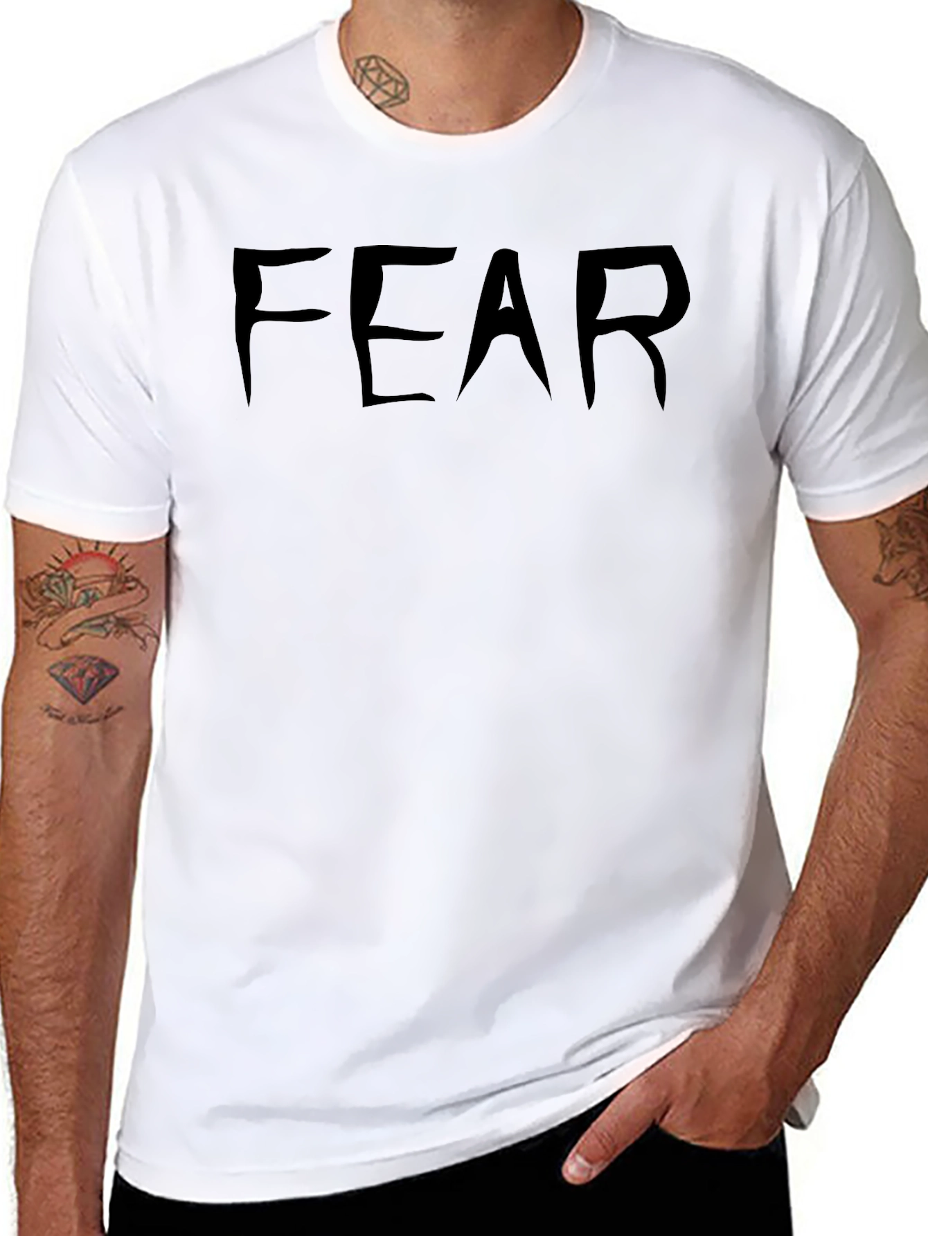 FEAR Graphic Tee - Mens Black T-Shirt
