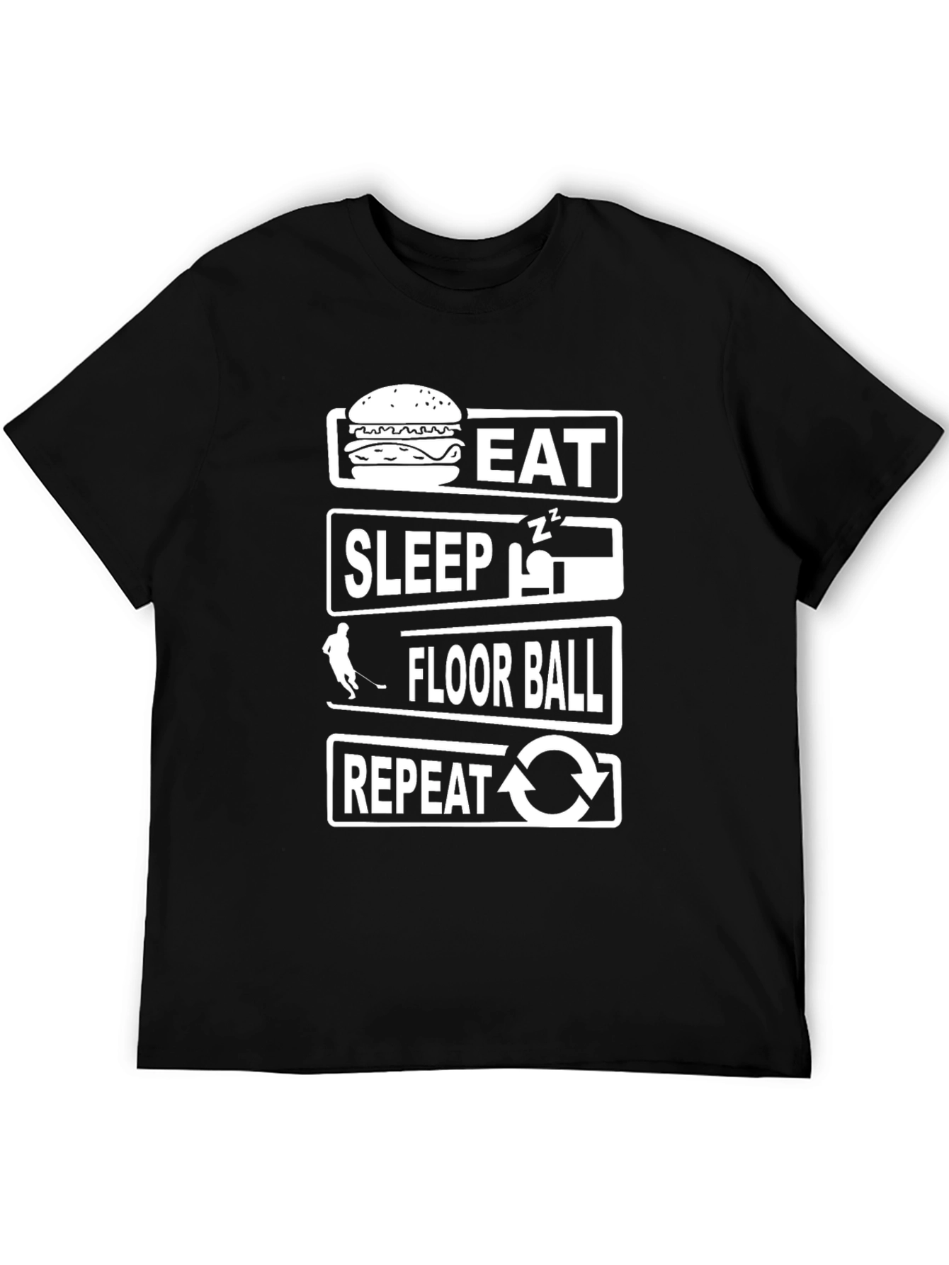 Eat Sleep Floor Ball Repeat T-Shirt