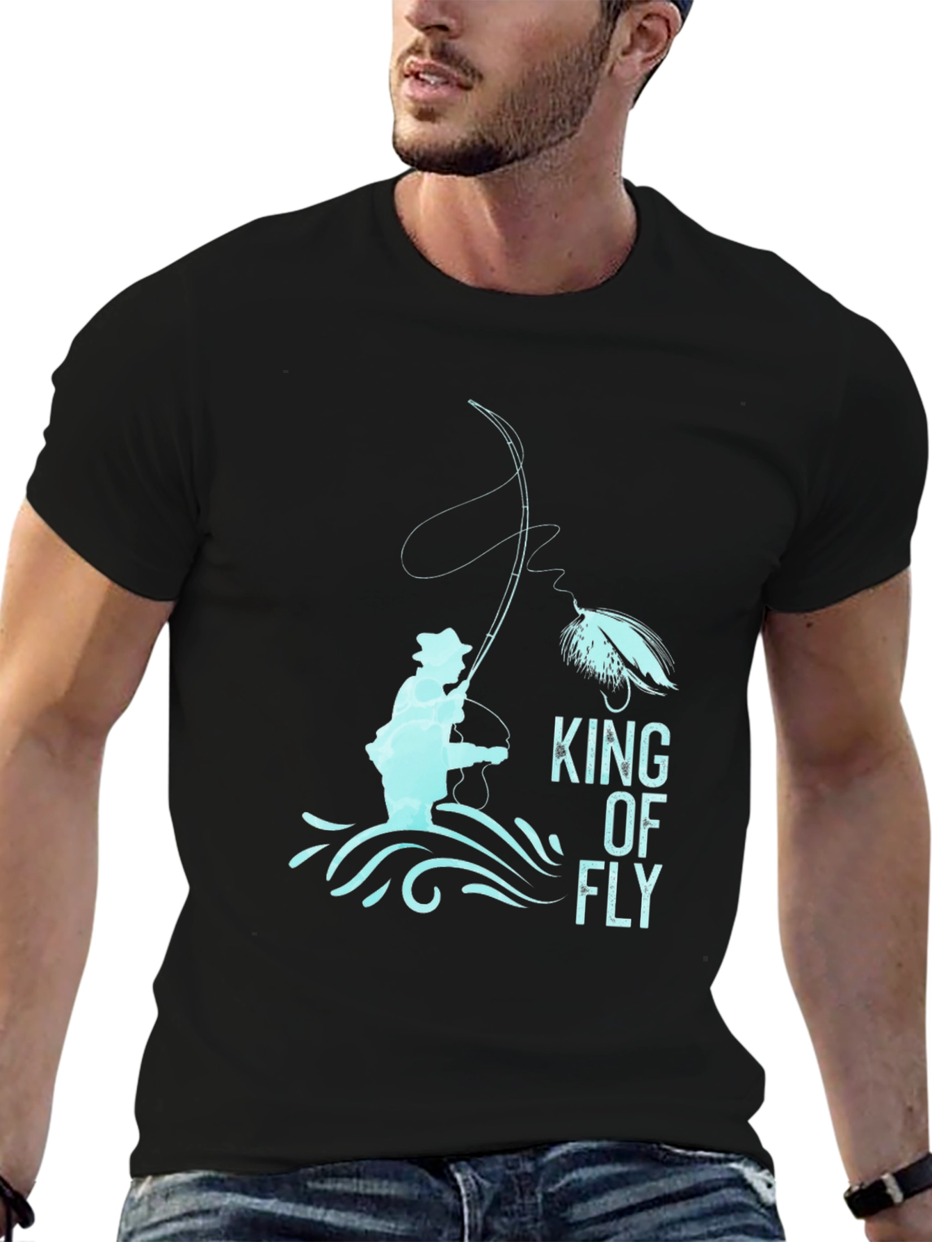King of Fly Fishing T-Shirt - Graphic Tee
