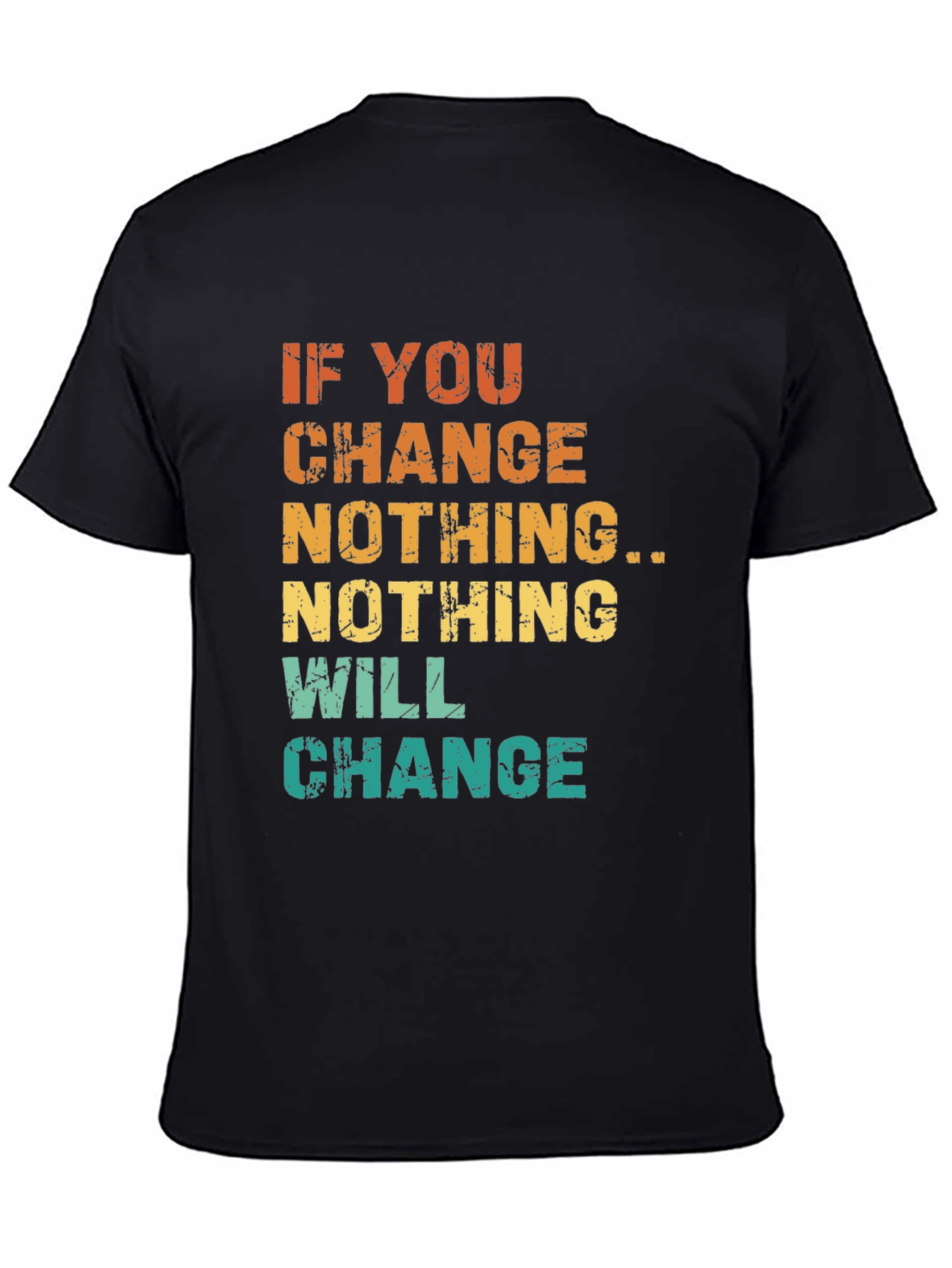Inspirational Graphic Tee - If You Change Nothing...