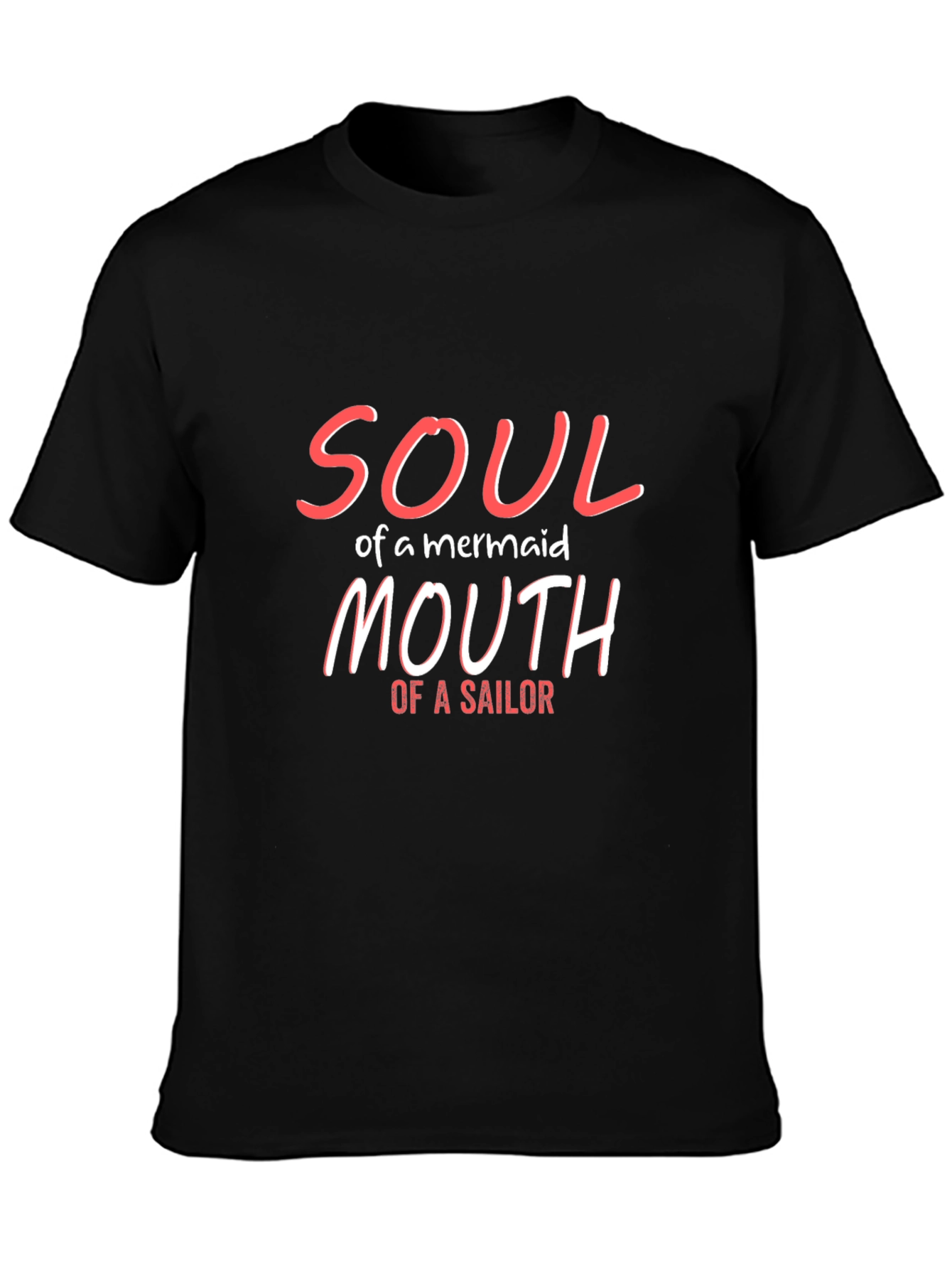 Soul of a Mermaid T-Shirt - Black Graphic Tee