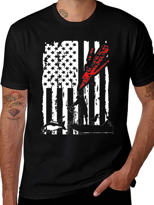 Bowfishing American Flag T-Shirt