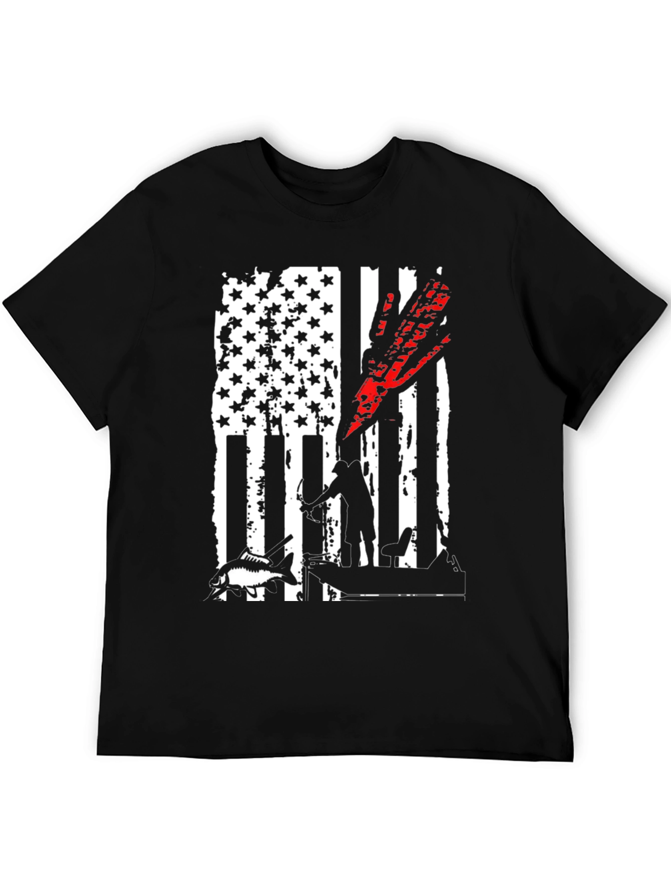 Bowfishing American Flag T-Shirt