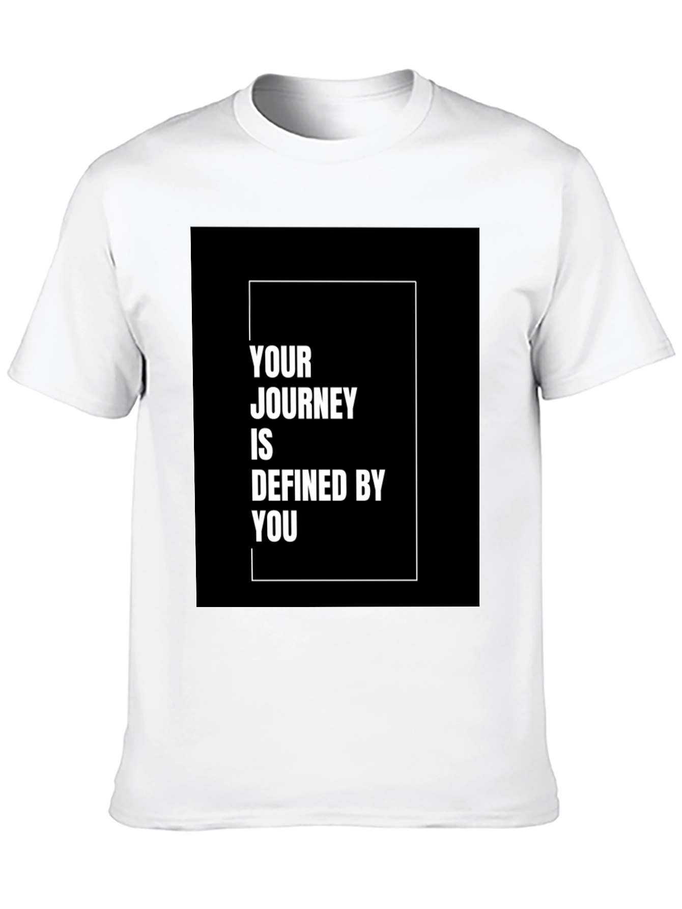 Inspirational Journey Defined by You Black T-Shirt