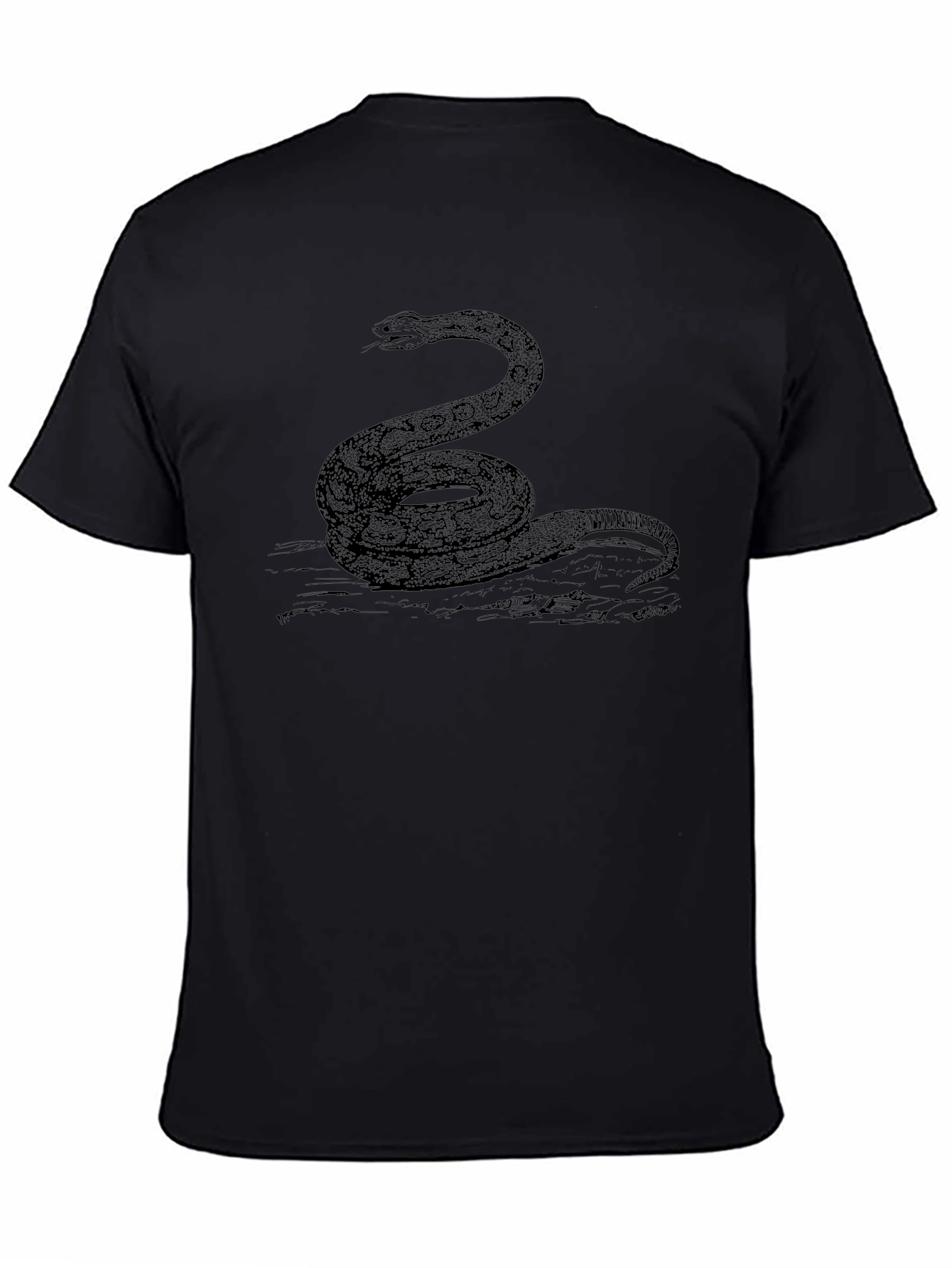 Snake Graphic Black T-Shirt