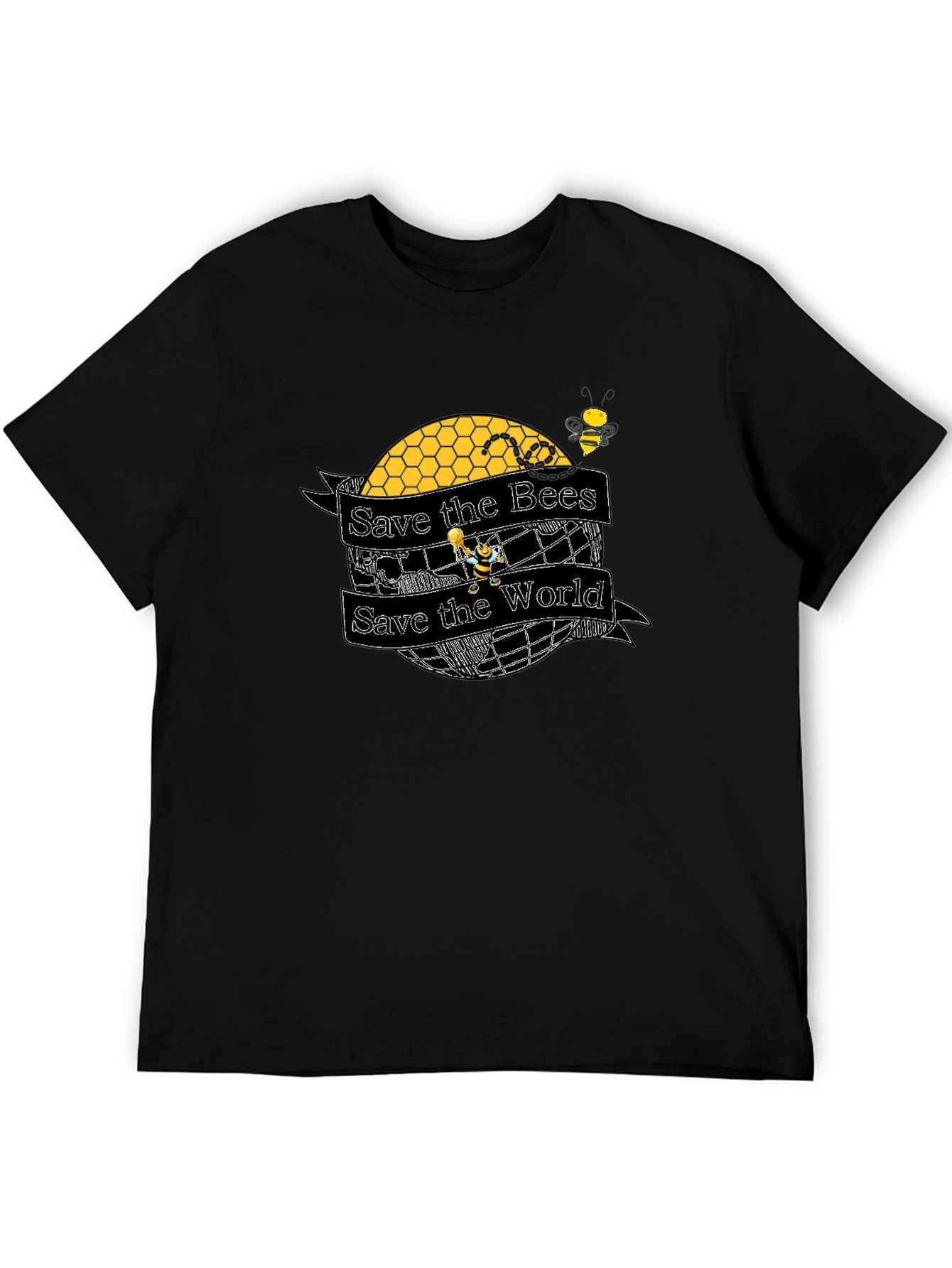 Save the Bees T-Shirt: World Honeycomb Design
