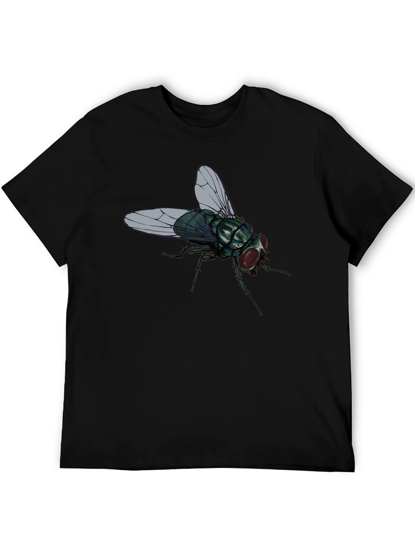 Fly Graphic T-Shirt - Novelty Insect Tee
