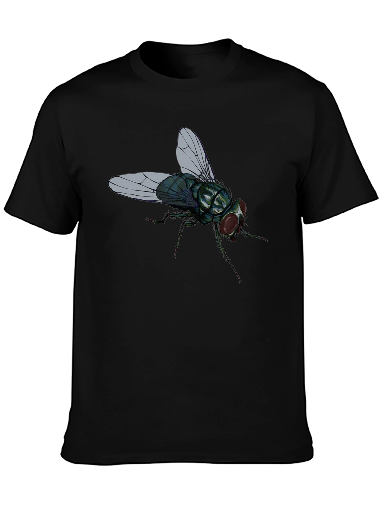 Fly Graphic T-Shirt - Novelty Insect Tee