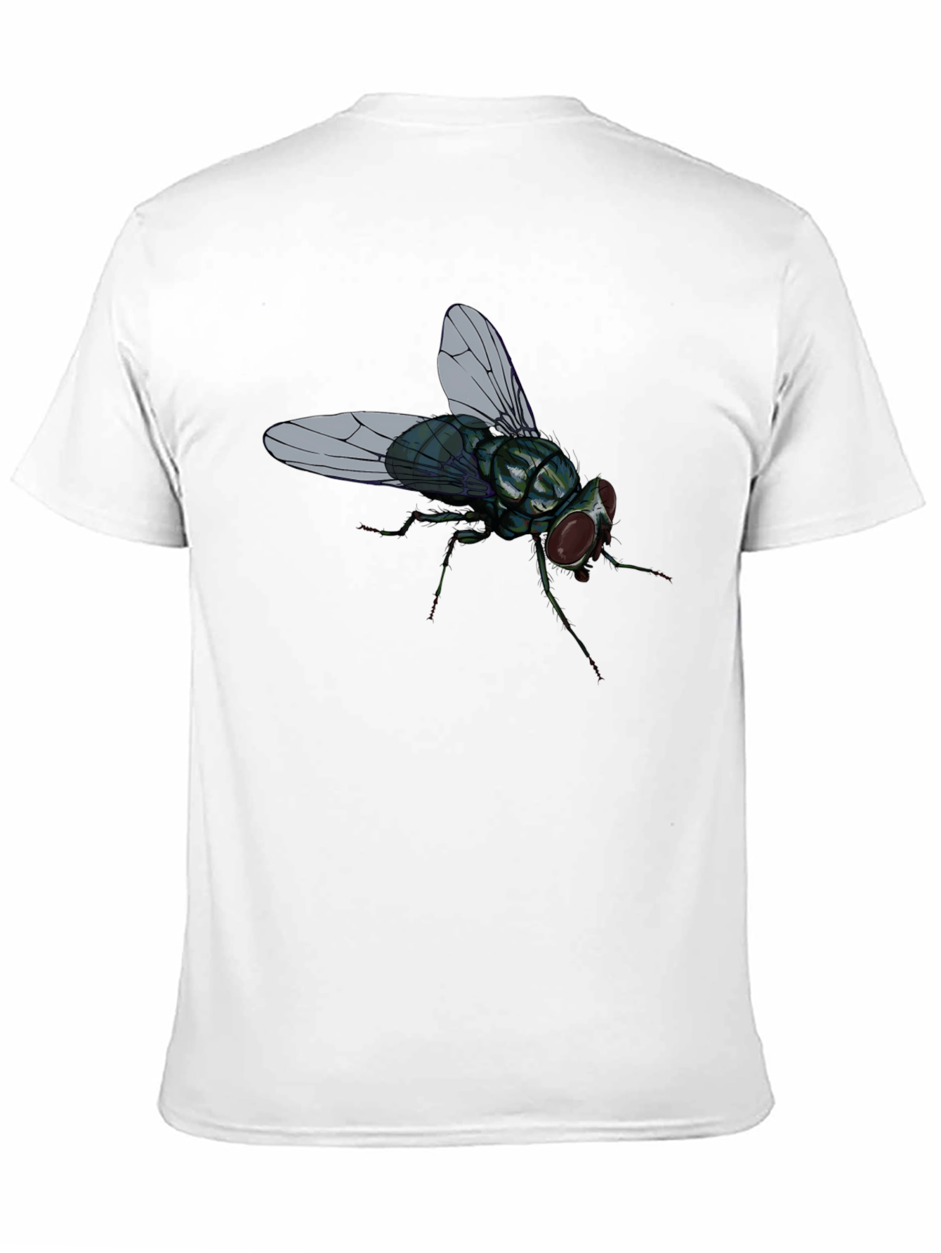 Fly Graphic T-Shirt - Novelty Insect Tee