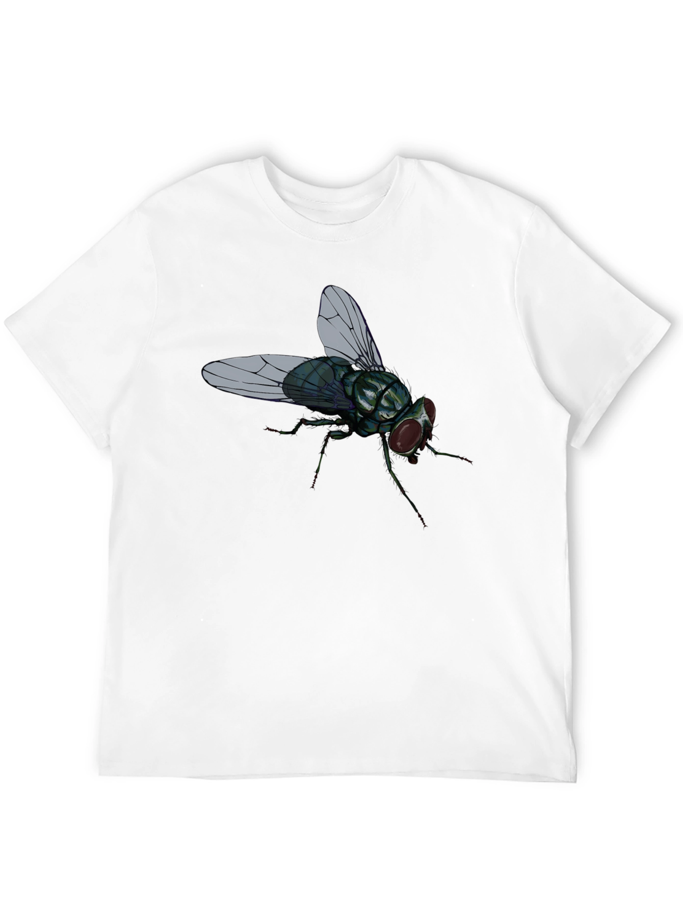 Fly Graphic T-Shirt - Novelty Insect Tee