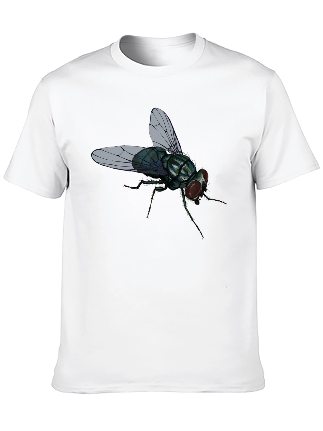 Fly Graphic T-Shirt - Novelty Insect Tee