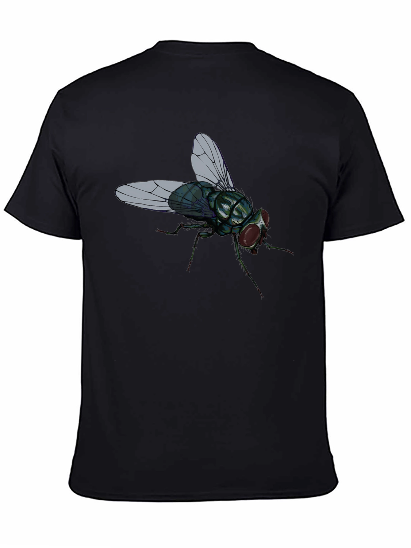 Fly Graphic T-Shirt - Novelty Insect Tee