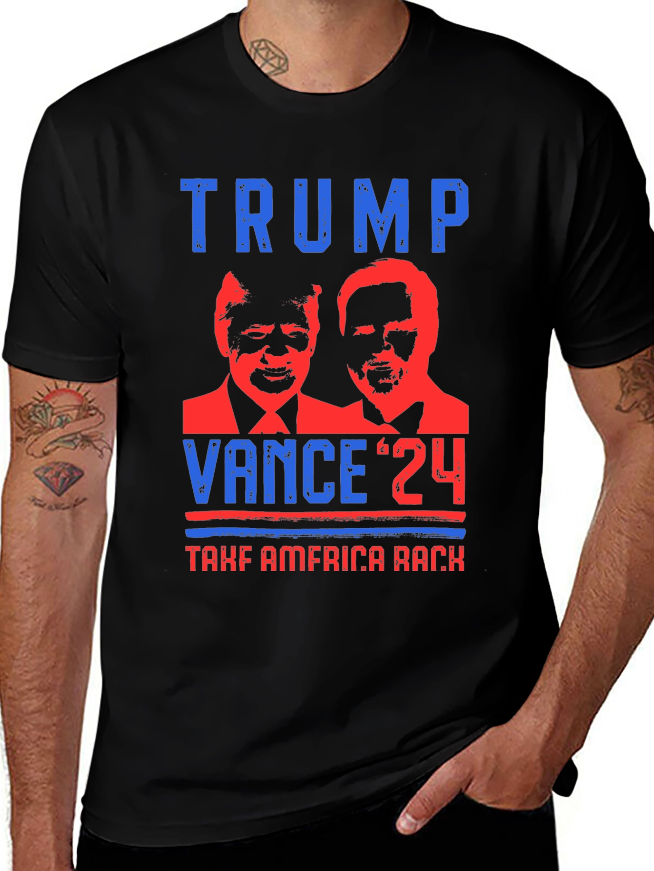 Trump Vance 24 Take America Back Graphic Tee