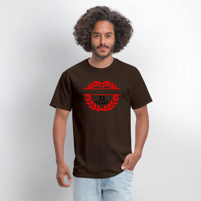 Name banner twenty one years, heart laurel wreath
