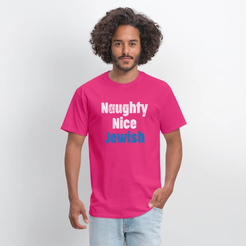 Naughty Nice Jewish Funny Hanukkah Hashana Israel