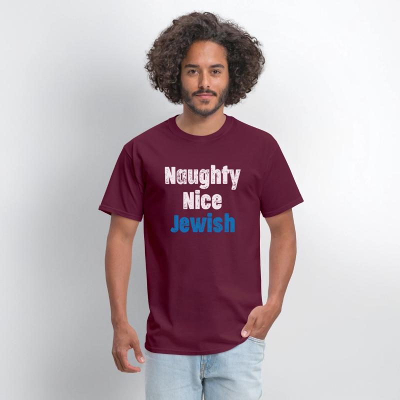 Naughty Nice Jewish Funny Hanukkah Hashana Israel