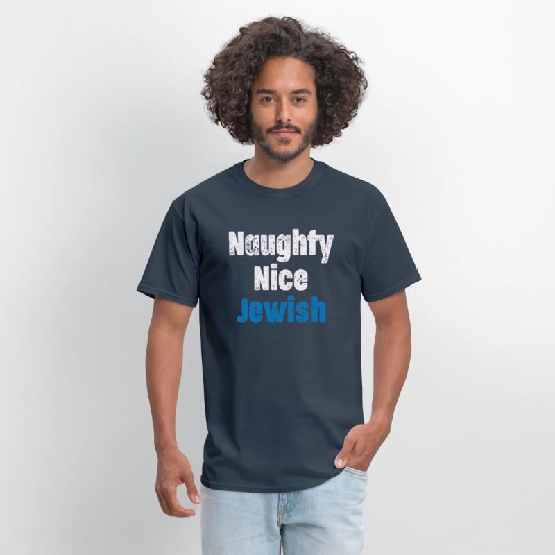 Naughty Nice Jewish Funny Hanukkah Hashana Israel