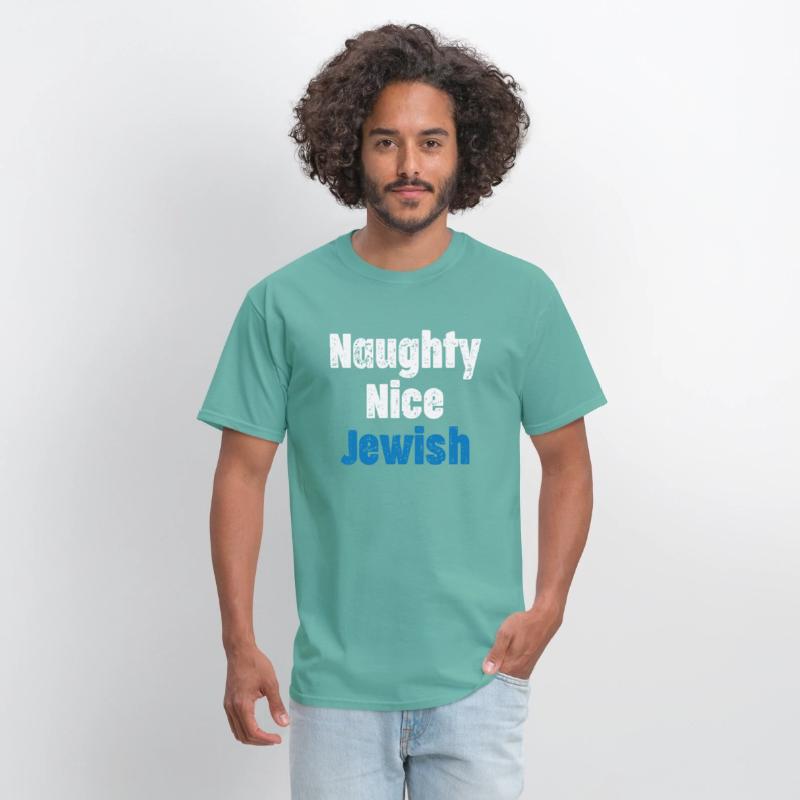 Naughty Nice Jewish Funny Hanukkah Hashana Israel