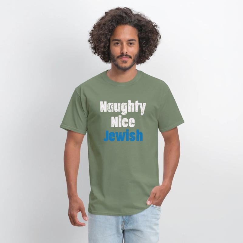 Naughty Nice Jewish Funny Hanukkah Hashana Israel
