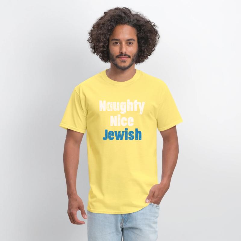 Naughty Nice Jewish Funny Hanukkah Hashana Israel