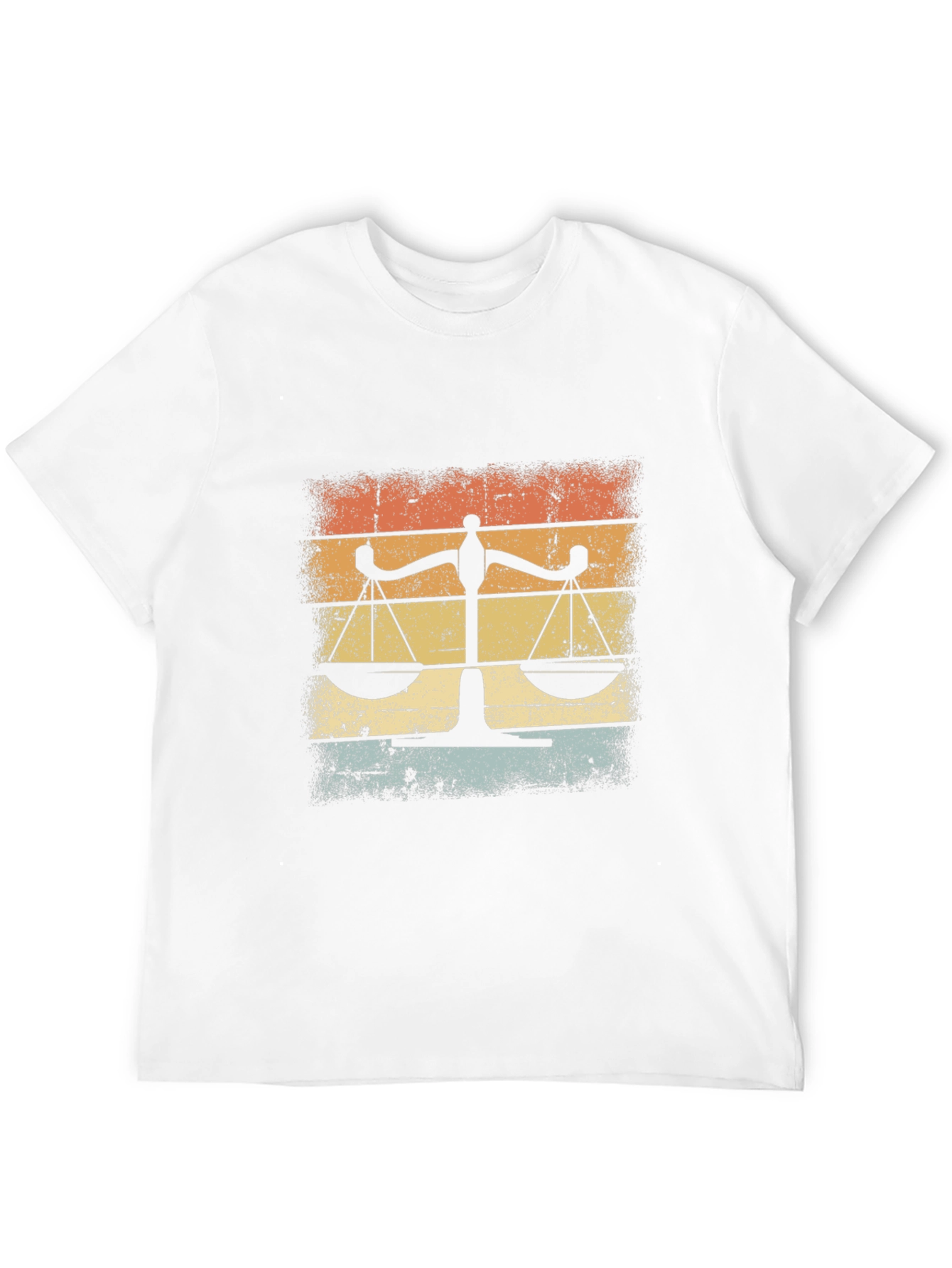 Scales of Justice Retro T-Shirt