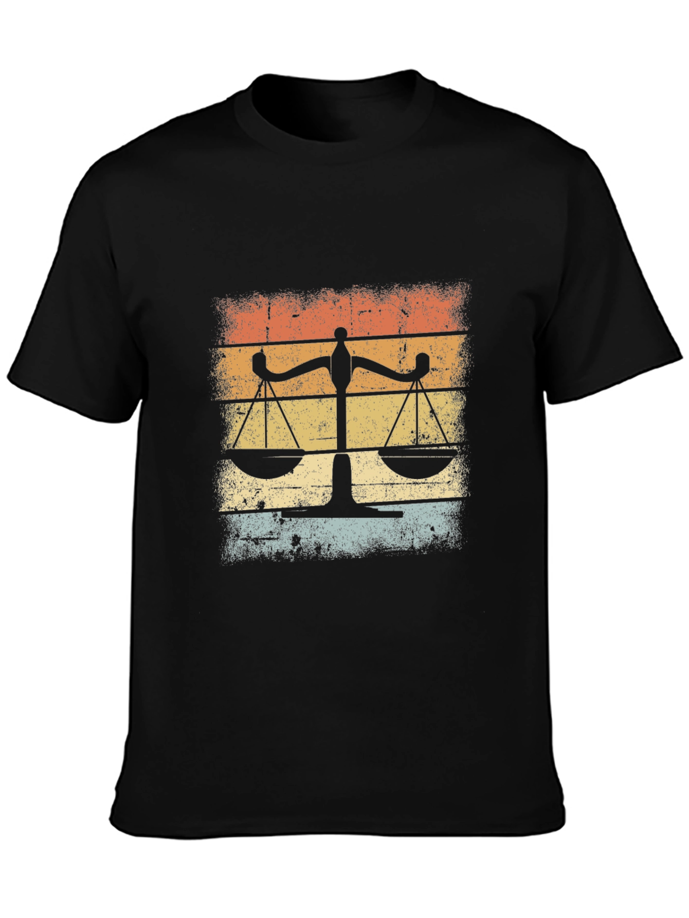 Scales of Justice Retro T-Shirt