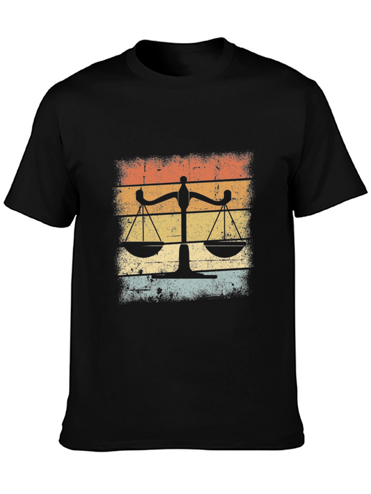 Scales of Justice Retro T-Shirt
