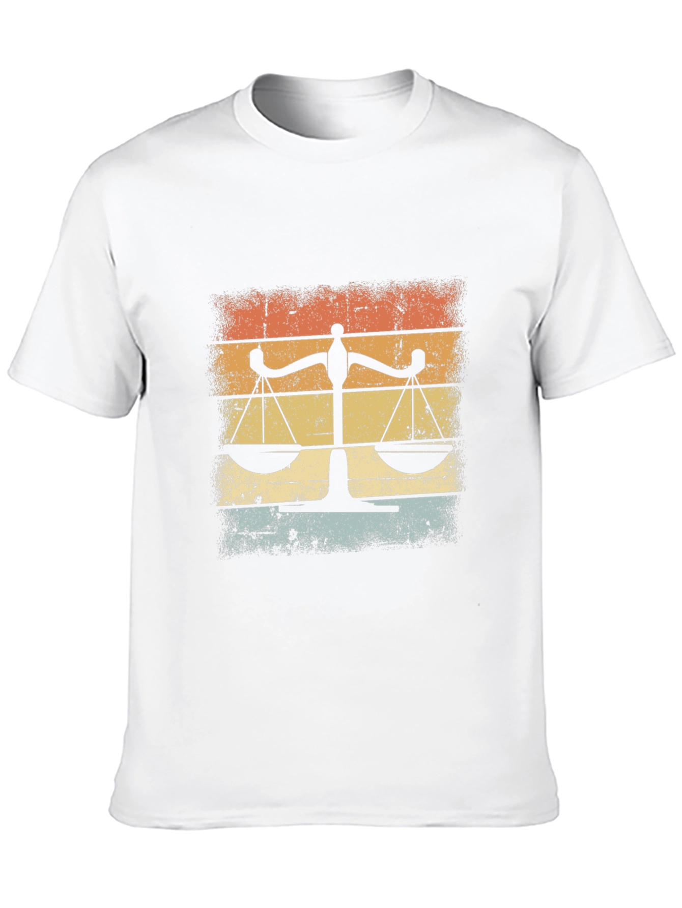 Scales of Justice Retro T-Shirt