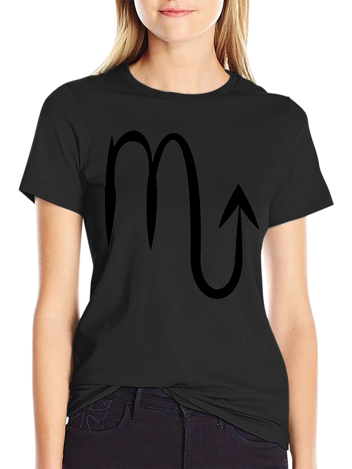 Scorpio Zodiac Sign Graphic Black T-Shirt