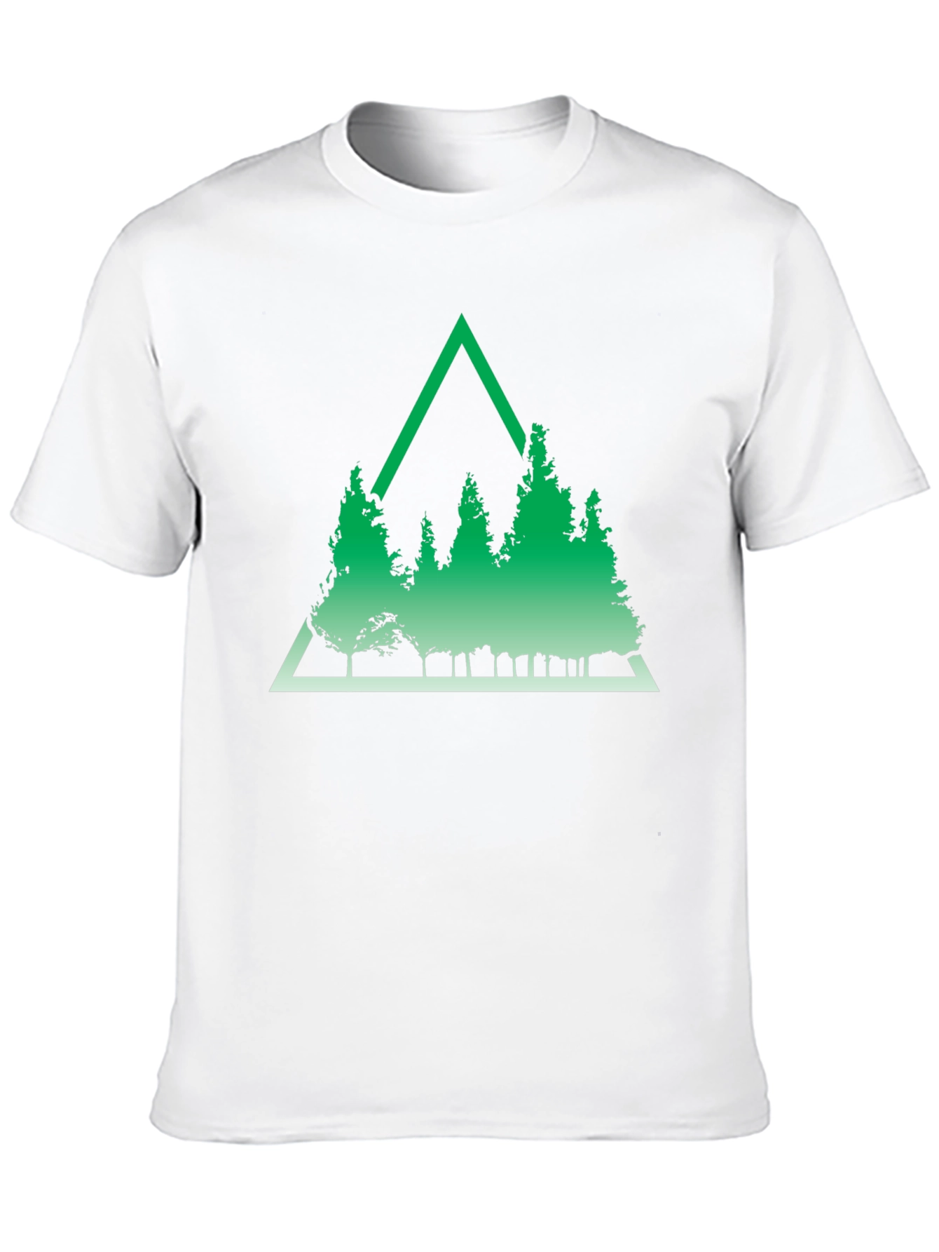 Green Triangle Forest Graphic Tee