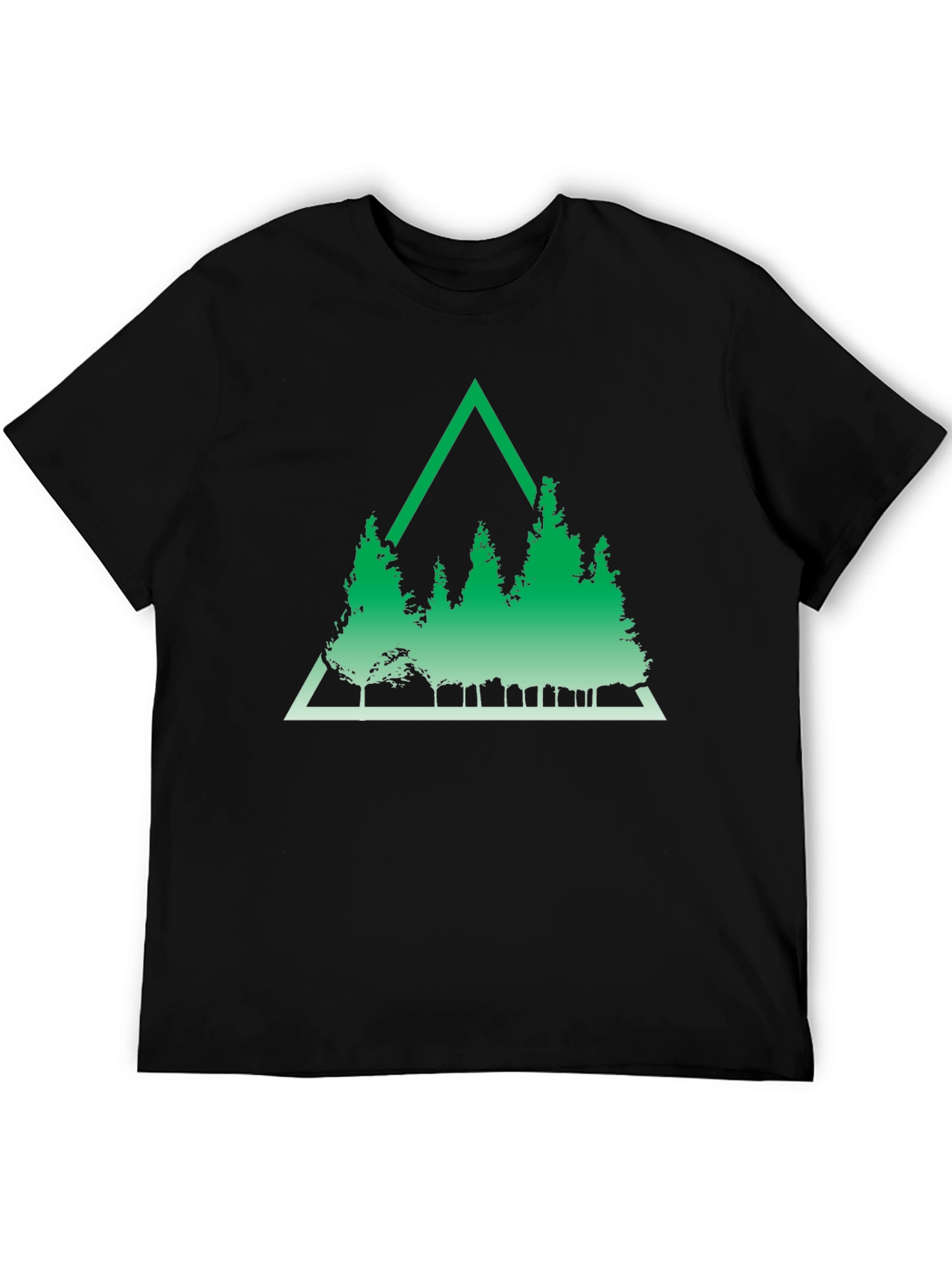 Green Triangle Forest Graphic Tee