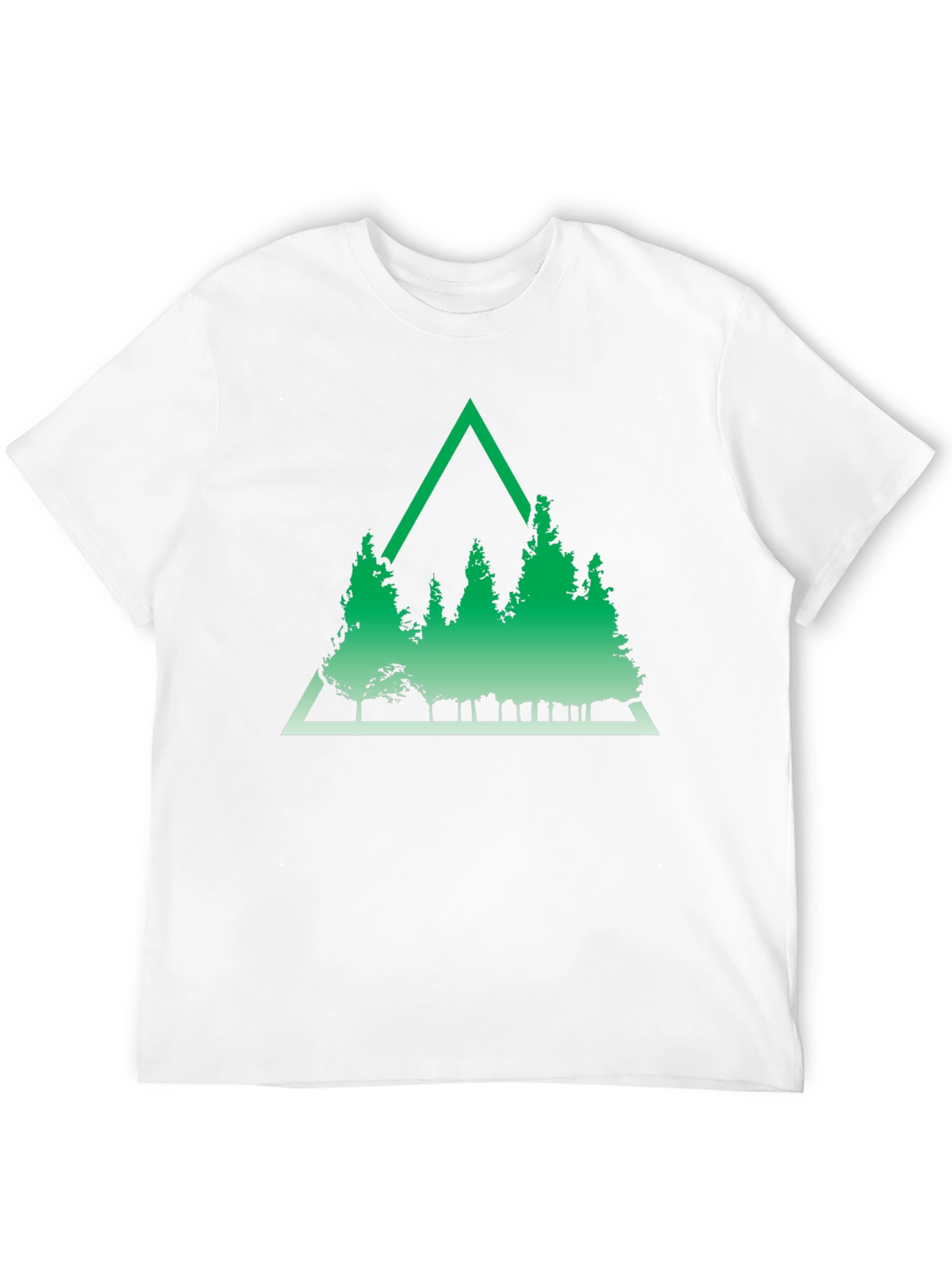 Green Triangle Forest Graphic Tee