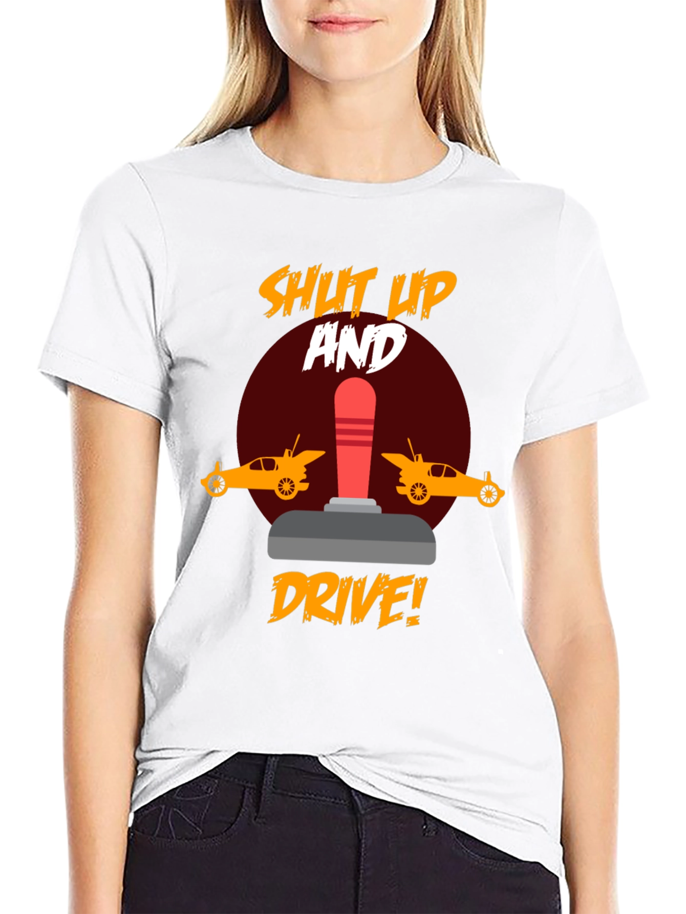 Shut Up and Drive T-Shirt - Racing Fan Apparel