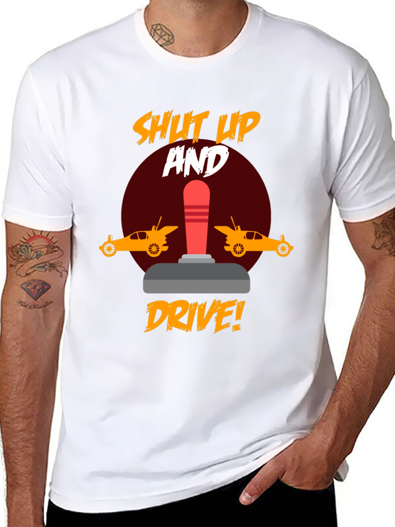 Shut Up and Drive T-Shirt - Racing Fan Apparel