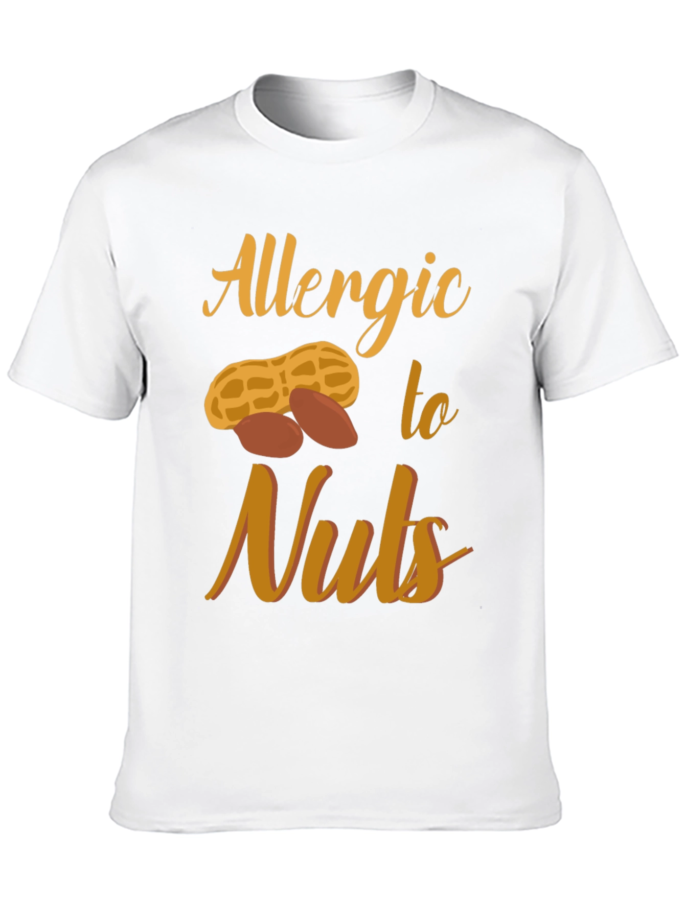 Allergic to Nuts Graphic T-Shirt