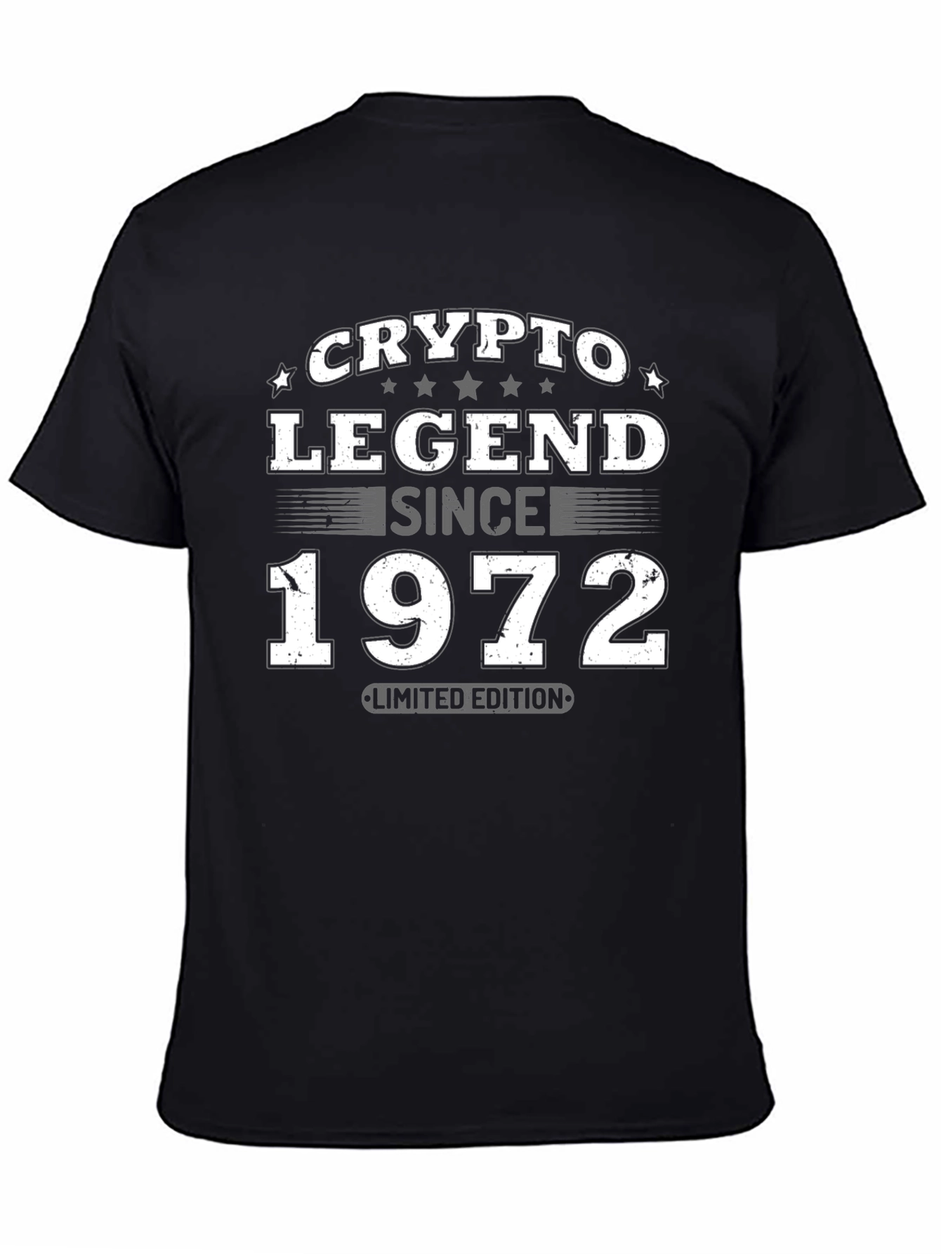 Crypto Legend Since 1972 Limited Edition Black T-Shirt