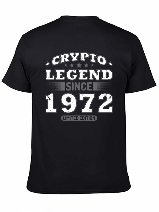Crypto Legend Since 1972 Limited Edition Black T-Shirt