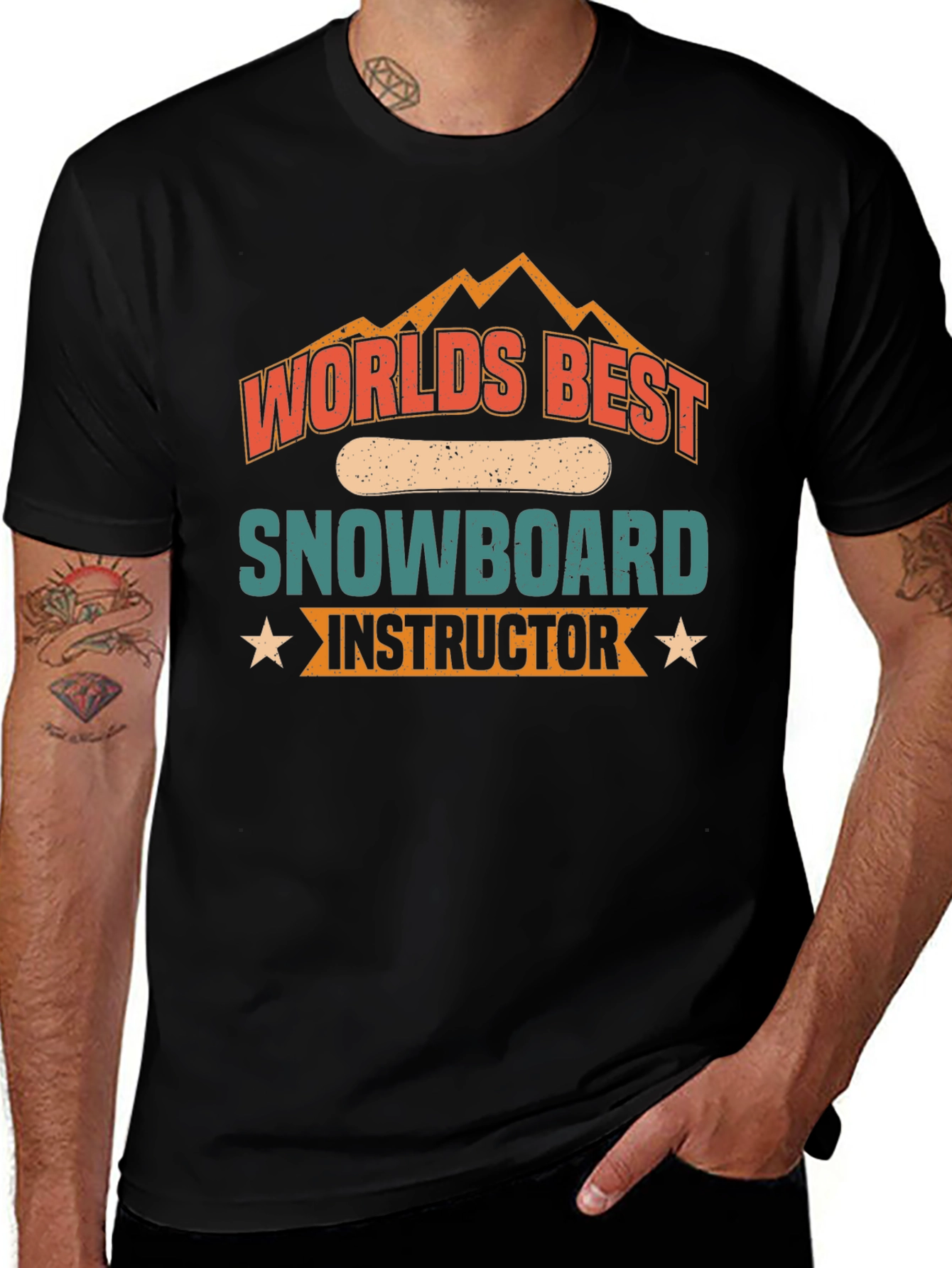 Worlds Best Snowboard Instructor Graphic Tee