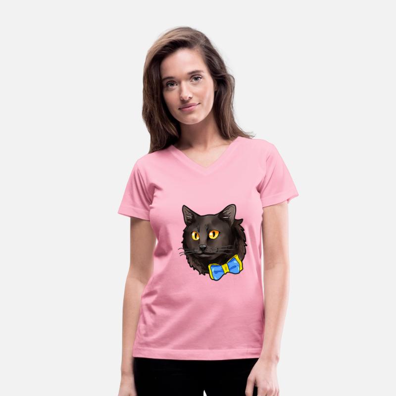 Nebelung black Cat Face Kitty Cats comic love gift