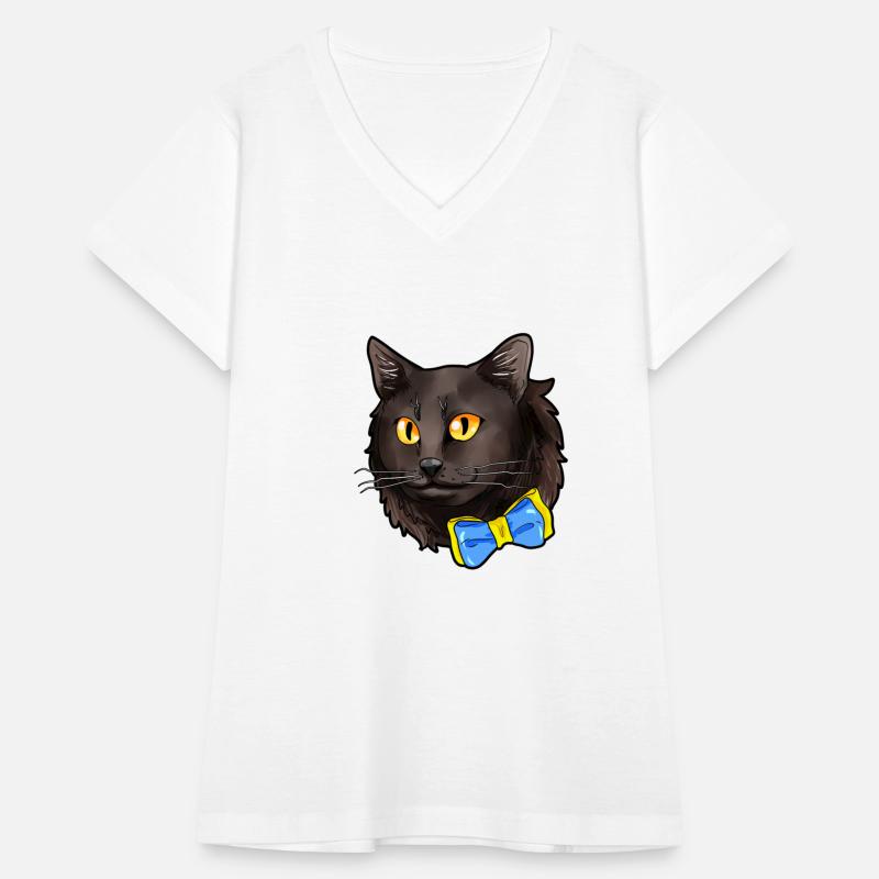 Nebelung black Cat Face Kitty Cats comic love gift