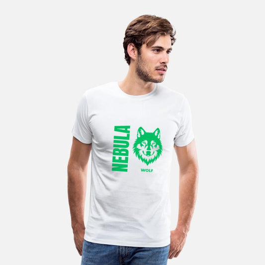 Nebula Wolf –Bold Minimalist Wolf Head Graphic Tee