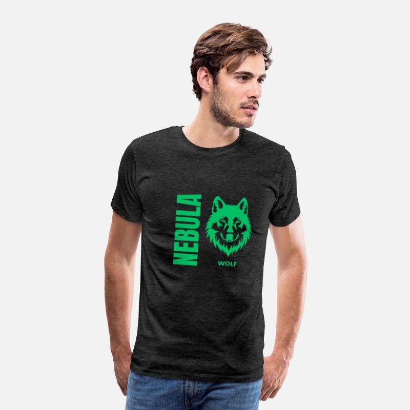 Nebula Wolf –Bold Minimalist Wolf Head Graphic Tee