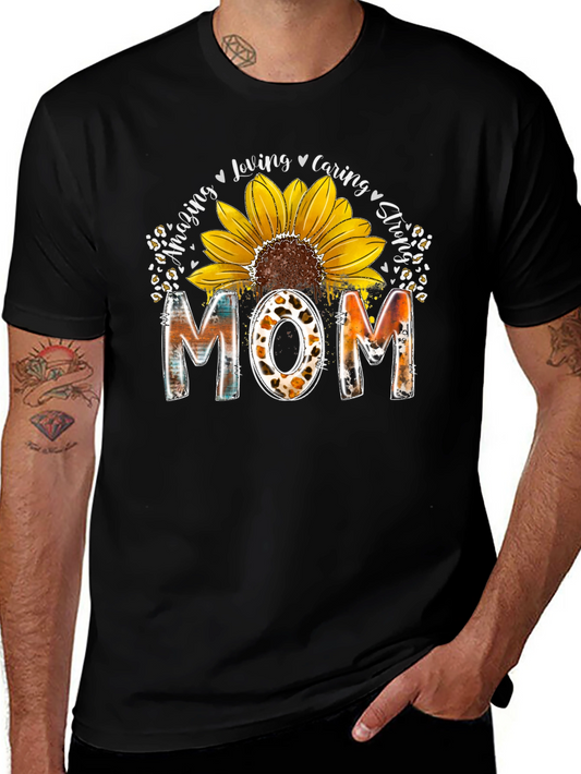 Amazing Sunflower Mom Graphic T-Shirt