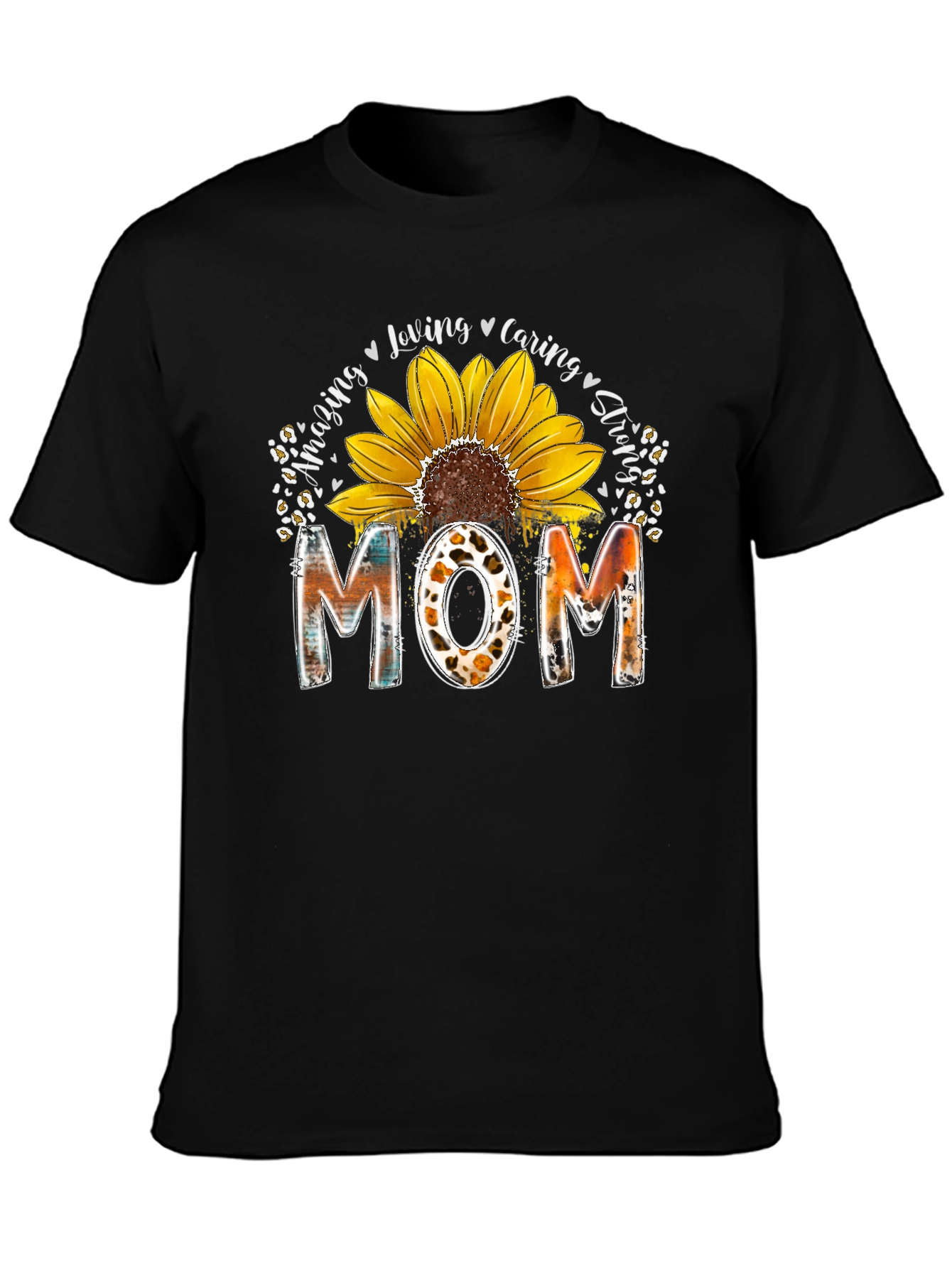 Amazing Sunflower Mom Graphic T-Shirt