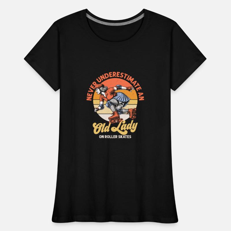 Never Underestimate An Old Lady Roller Derby Skati